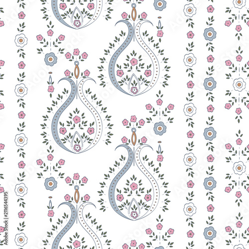 Paisley seamless pattern. Vector illustration, ethnic motif, ornament