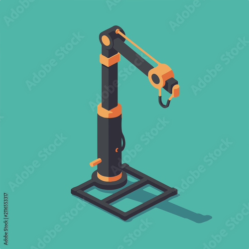 Vibrant Isometric Boom Stand Icon