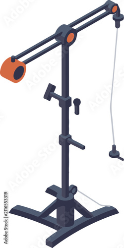 Isometric Boom Stand Icon