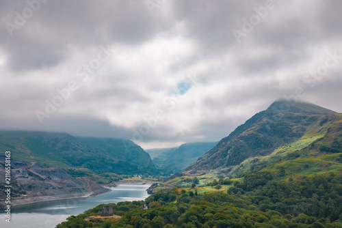 Obraz na plátně Llanberis Pass, in Snowdonia, North Wales