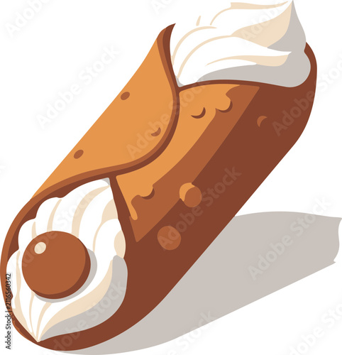 Isometric Cannoli Icon