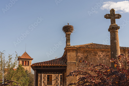 фотографія Picturesque Village of Vinuesa with Traditional Stone Houses in Soria, Castile a