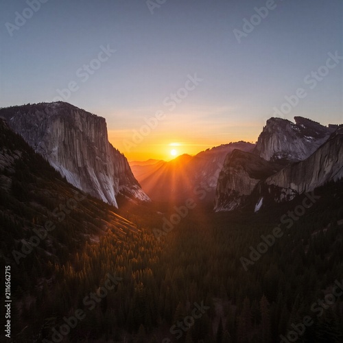 sunrise over the mountains