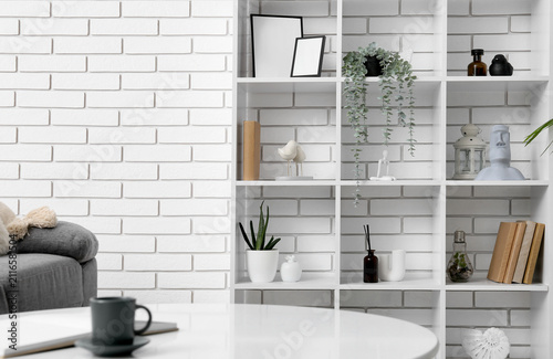 Modern home interior with w...