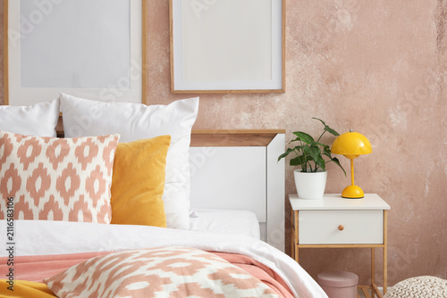 Cozy bedroom interior with ...