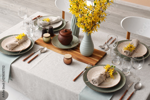 Elegant table setting with ...
