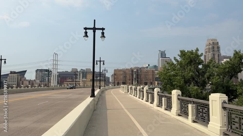 Downtown Minneapolis Mill Ruins Park Walk 
