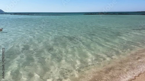 beautiful nature of Balos beach, Crete Greece, toned