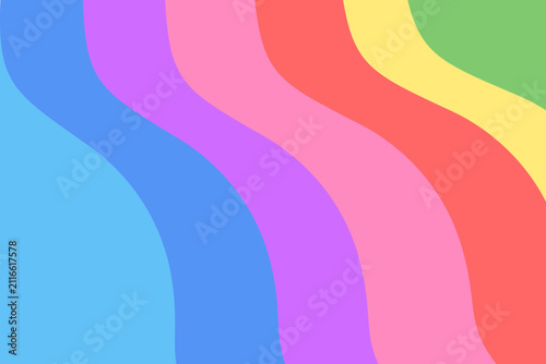 Abstract colorful wavy stripes background design