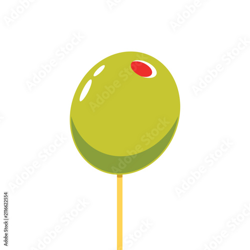 Olive vector. Olive on white background. wallpaper. free space for text. copy space.