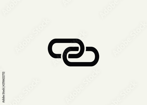 Text OO logo design. This monogram Logo Mark for Branding and Corporate Identity