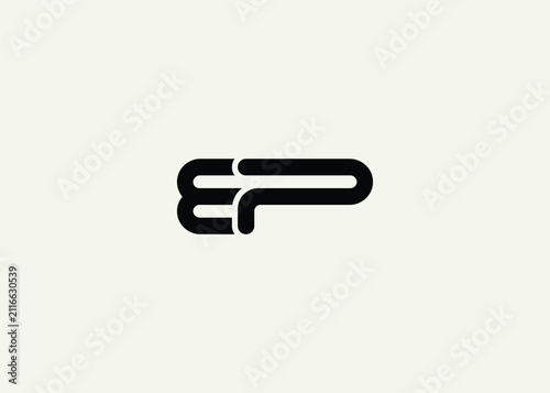 Text BP logo design. This monogram Logo Mark for Branding and Corporate Identity