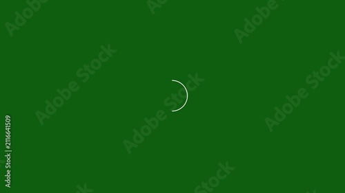Spinning circle loading animation ui motion graphics fading dots smooth rotation buffering effect seamless loop green screen chroma key ready minimal 4k overlay element