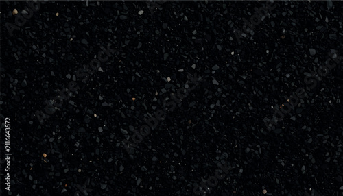 Bild auf Leinwand Abstract black stone texture background, vector compatible backdrop, dark gravel pattern, luxury dark surface, minimal wallpaper, banner design, high resolution gritty ground, natural rock