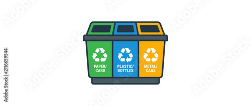 Foto Recycling Bins for Waste Separation