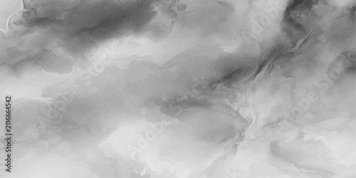 Quadro su tela Abstract grayscale smoke swirls and blends, creating a mesmerizing, ethereal texture that evokes mystery and movement