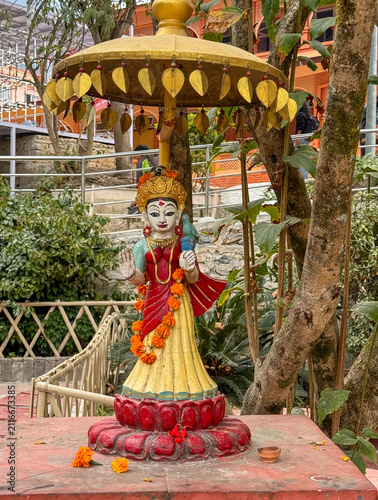 Obraz na płótnie Tulsi Maharani, a deity venerated in Hinduism,