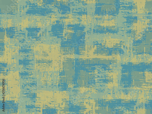 Quadro su tela Full Seamless soft geometric check pattern made of brushed blocks for modern print background