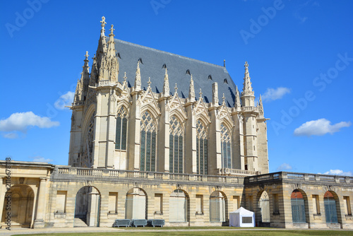 PARIS FRANCE:  Sainte-Chapelle de Vincennes is a Gothic royal chapel is a massive 14th and 17th century French royal fortress 