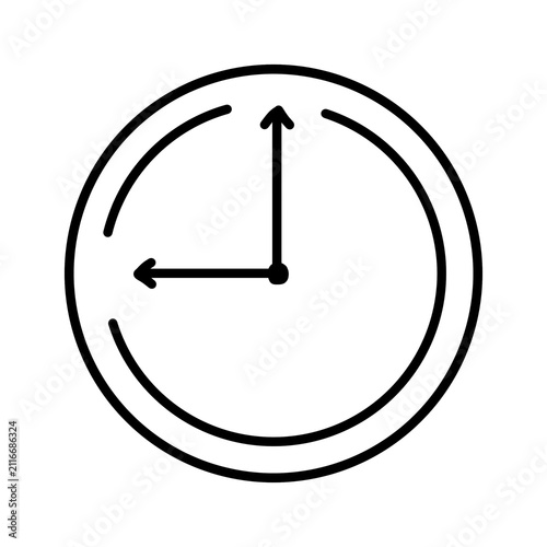 clock icon vector illustration