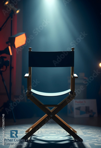Empty directors chair on a ...