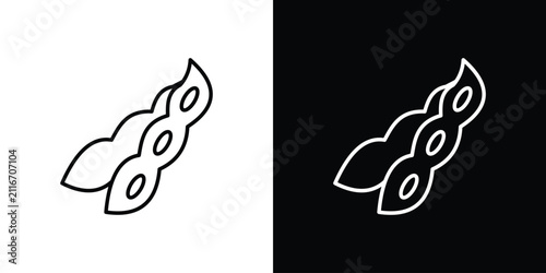 Obraz na płótnie Soy Free icon line art collection