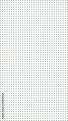 Vertical 9x16 portrait background, featuring a uniform, grid of dark, forest green polka, dots arranged in, precise rows and, columns on white