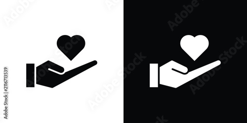 Obraz na płótnie Trust icon outline elements series