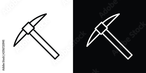 Bild auf Leinwand Pick axe icon