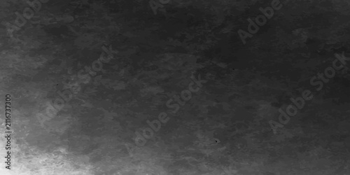 Fotografie Black and White Grunge Texture Background with Dark Vintage Concrete Wall Surfac