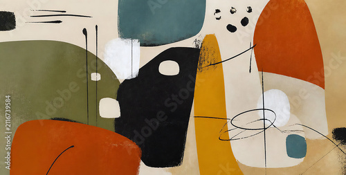 Abstract Expressionism, Midcentury Modern Design,
Doodle Art.