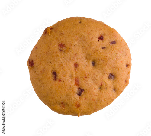 Protein cookies on a white background