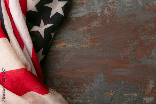 American flag on a light background