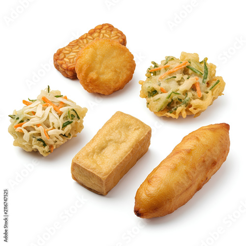 Assorted Traditional Fried Snacks and Pastry Items.