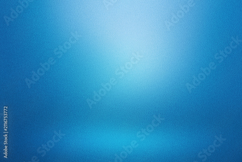 Canvas Print blue gradient abstract background with soft spot light for product displaying