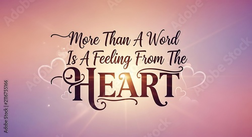 Heartfelt inspirational quote on soft pink background.