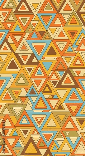 Vibrant geometric honeycomb pattern design.