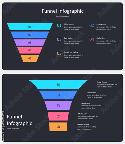Funnel Strategy Infographic  Presentation Template