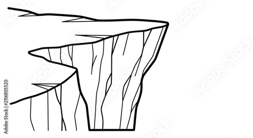 Wooden stump illustration with cracks.