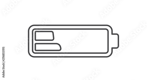 Low Battery Icon - Energy Level Indicator