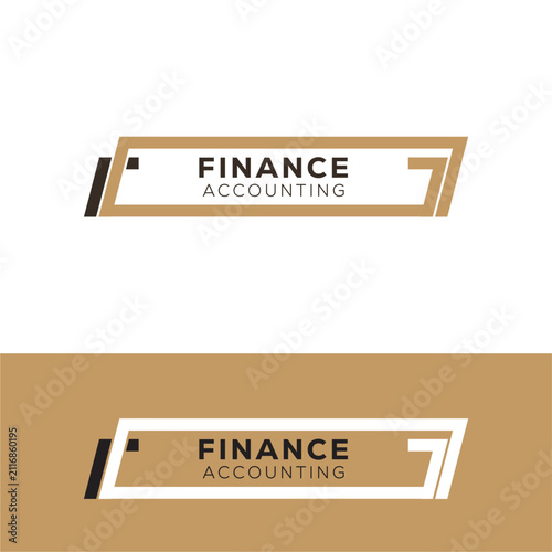 Modern Finance Accounting Corporate Logo Template