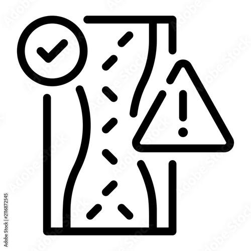 Foto blood vessel line icon
