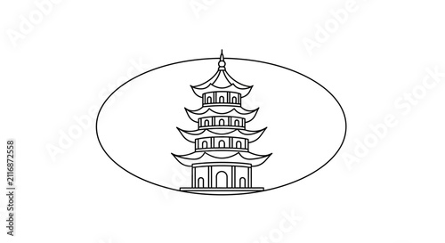 pagoda tower, asian architecture