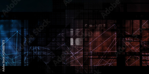 Technology Background Abstract Business Presentation Design Template