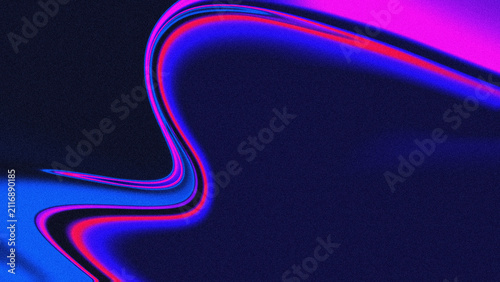 Technology grainy abstract wave pattern background with blue purple. Grainy gradient abstract background for web banner poster design, tech presentation, grain texture effect, copy space, Backdrop.