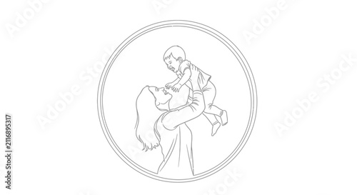 child playing with dog