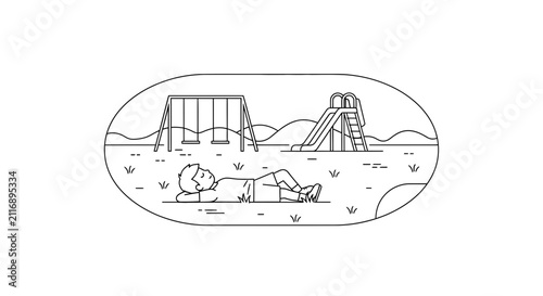 child playing outdoors, playground fun