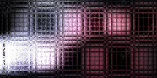 Abstract background with halftone dot pattern and soft gradient light, dark texture with pink and blue glowing light effects