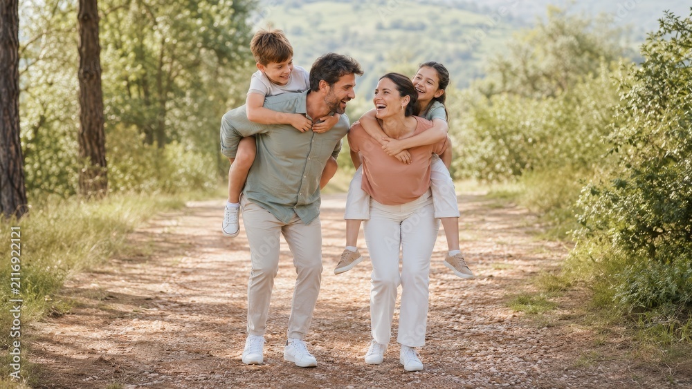 Fototapeta premium Joyful Family