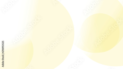 Overlapping yellow circles abstract background with soft white light.